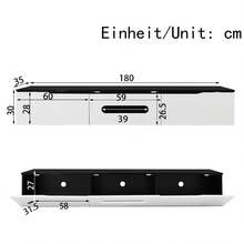 okwish Meubles TV et centres de divertissement - Noir - Voir 4