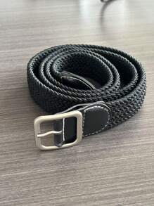 ‌2025 New Stylish Canvas Braided Belt‌ – ‌Adjustable Elastic Waistband‌ | ‌Unisex Black/Beige/Grey‌ | ‌Summer Travel Essential‌ | ‌Jeans & Skirts Accessory‌ | ‌Ins-Worthy Outfits/Gift Summer, School