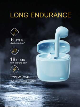 LY02 Wireless Earbuds ENC Call Noise Reduction & Touch Control With USB-C Charge Port,Holiday Gift Earphone,Gaming Earphone & Speaker,Microphone Valentine's Day Gift