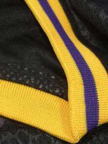 Atonmore Men's Basketball Jersey 77 Black Embroidered And Sewn Basketball Shirt, Sleeveless Vest Casual Sports Shirt - Black - View 4