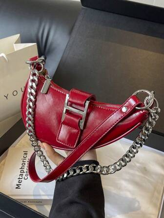 Simple Fashion Solid Color Stony Texture Embossed Underarm Bag, Suitable For Shopping, Wallet, Young Women, College Students, Newlyweds, White Collar. Ideal For Office, University, Work, Business, Commuting, Outdoor Activities, Travel And Picnics