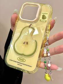 1 Ốp lưng điện thoại chống sốc toàn thân chất liệu TPU hình quả lê có dây đeo, phong cách tối giản, vị trí lỗ thay đổi tùy theo mẫu, chống thấm nước, chống rơi, chống trầy xước - Màu vàng - Xem 13