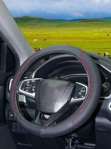 Accesorios para el interior del automóvil, cubierta de volante con relieve tridimensional, cómoda y suave, sin anillo interior, adecuada para volantes de 14.5 a 15 pulgadas
