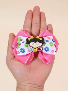 Juego de 2 o 6 pinzas para el cabello con lazos, accesorios para el cabello casuales y lindos para el primer día de clases, estudiantes, niñas, maestros
