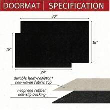 1pc 16"*24"18"*30" 4th Of July Patriotic Door Mat - Blue White Red Striped Welcome Mat With Stars & Stripes Design, Durable Non-Woven Fabric & Rubber Backing, Hand Wash Only Farmhouse Porch Decor For Independence Day & Summer Entrance, Independence Day Decorations, Easyclean Material - 樣式1 - 查看 7