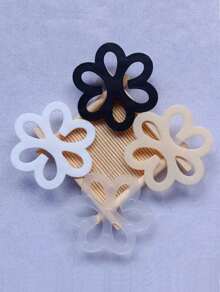 2pcs/4pcs Flower Shaped Bra Strap Clips, Invisible Anti-Slip Bra Strap Holders Women's Undergarment Accessories Invisible Slip-Proof Bra Strap Buckle For Lingerie - Crossback Straps, Transparent Buckle, Anti-Slip