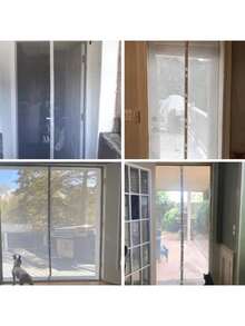 Cortina Mosquitero Magnético De Puerta Anti-mosquito Mosca - Marrón - Ver 4