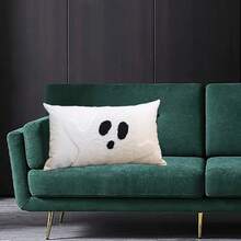 Funda de almohada de Halloween con bordado de fantasmas, funda de cojín suave, protector de almohada para decoración de sofá del hogar. - color - Ver 5