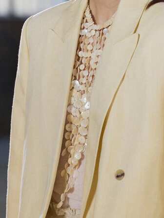 ZAA 天然贝壳编织项链，新品：多层手工编织瀑布式天然贝壳珠锁骨链，欧美奢华贝壳吊坠项链。天然贝壳吊坠表面可能存在凹凸不平、褶皱等瑕疵，但不影响使用。