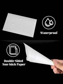 DIY钻石画离型纸双面不粘防尘贴纸透明覆盖纸适用于DIY钻石马赛克刺绣配件工具10/20/30/50/100件 - 彩色 - 查看 2