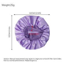 1/2/6 件女士纯色宽边弹力帽 - 丝滑缎面睡眠帽，适合日常护发，柔软透气，时尚睡衣配饰