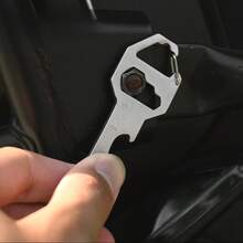 3pcs Multifunctional Keychain Tool, Stainless Steel EDC Small Tool, 6-In-1 [Bottle Opener, Wrench, Screwdriver, Metric Ruler, Box Cutter] Everyday Carry Pocket & Backpack Tool, DIY Tool, Christmas Gift For Men