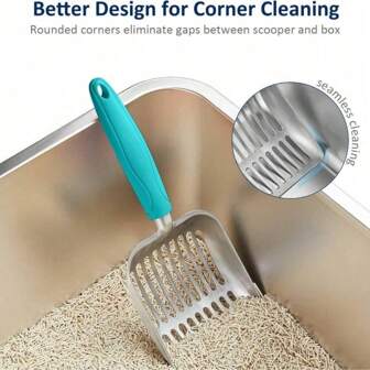 Outdoor Pet Pooper Scooper, Trash Scoop, Small Metal Trowel, Deep Shovel, Pet Waste Separator, Quick Filtration, Durable, Heavy-Duty (Multiple Colors Available)