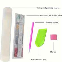 New DIY Diamond Painting Kit, 5D Mysterious Fiorna Square Diamond Decoration, Random Mysterious Gift - Multicolor - View 6