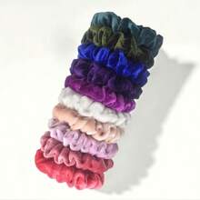 6 Stück bunte Samt Scrunchies, Haargummis als Haarschmuck für Frauen, schonende Haargummis, Haargummis, Haargummis