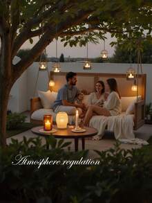 1/2 件太阳能吊灯户外防水防锈鸟笼烛台带闪烁太阳能茶灯，可充电太阳能灯适用于后院露台花园栅栏树装饰 - 暖白光 - 查看 6