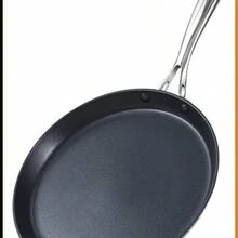 Crepe Pan Hard Anodized Ceramic Nonstick Pancake Pan, 10.5-Inch Griddle Dosa Tawa Tortilla Skillet Pan Induction Cookware, Black - Multicolor - View 1