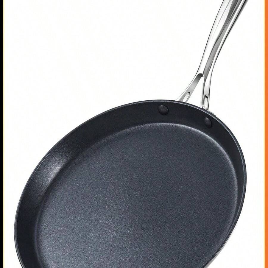 Crepe Pan Hard Anodized Ceramic Nonstick Pancake Pan, 10.5-Inch Griddle Dosa Tawa Tortilla Skillet Pan Induction Cookware, Black - Multicolor - View 1