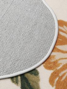 DAJIANG 1pc Vintage Simple Floral Print Runner Rug, Non-Slip Entrance Mat, Soft Carpet, Foldable & Washable, Suitable For Living Room, Kitchen, Bathroom, Bedside - Home Decor, Thickened For Autumn/Winter, Thanksgiving Kitchen Rug