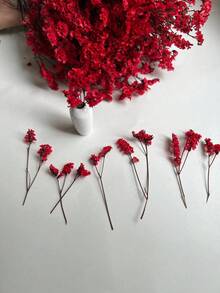 25/50/100/300 قطعة من زهور العبق الصغيرة والزهور المجففة الأخرى - لفن صناعة القوالب الراتنجية ، باقة الزهور البيضاء العاجية للاكسسوارات الشعر ، إكليل الزفاف ، زهرية الطاولة ، ديكور المنزل