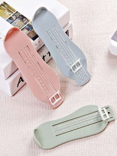 1pc Random Plastic Foot Measure Gauge, Minimalist Measuring Ruler For Shoe Size Gifts Birthday Graduation