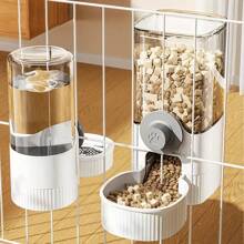 1 pieza Comedero de agua colgante para mascotas, a prueba de humedad para perros y gatos, puede montarse en la jaula