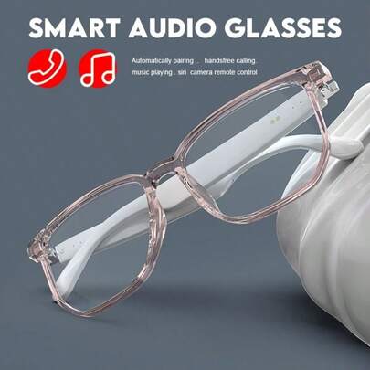 Smart Audio Glasses -  Magnetic Charging, Voice Assistant, 5.4 Wireless Audio Mic, Remote Control Photography, Open Headphone Design, Suitable For Women, Great For Gaming And Working, Gaming Accessories | Modern Eyewear | Wireless Audio Glasses