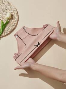 AOKVOGIRL 4 条日式纹理女士内裤舒适简约女士三角裤 - 彩色 - 查看 3