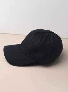 1 Stück schwarze minimalistische Baseballkappe, unisex weiche Oberteile UV-Schutz Sonnenhut, Frühling/Sommer