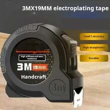 Cinta métrica de 3/5/7.5/10 metros, cinta métrica de acero inoxidable anti-caída, medidor de construcción para el hogar, regla de medición - 1 pieza 3M19mm - Ver 9