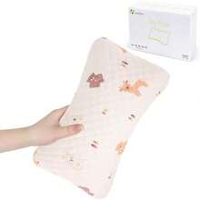 vocheer - almohada de viaje de 11 x pulgadas, almohadas pequeñas para dormir, almohadas pequeñas para cuello, muñeca, lumbar y rodilla, almohada de mascotas, algodón, fundaíble, lavable a - Caqui - Ver 15