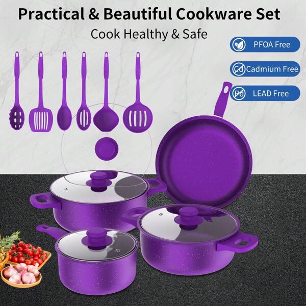 Thirteen Piece Pot, Pot Set, Essential Tools For Outdoor Kitchen, Perfect Gift For Home Cooking And Meal Preparation, Kitchen Utensils For Friends And Family, Kitchen Gifts