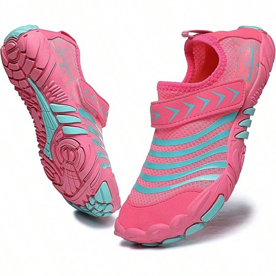 Shoes Barefoot Aqua Socks Outdoor Indoor Quick Dry Sandals Lightweight Slip On Walking Sneakers Beach Pool Swim (Little/Big) - 紅色 - 查看 1