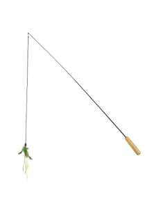 4 estilos de varitas de juguete para gatos con mango de madera ajustable, productos interactivos para mascotas, resistentes a rasguños y mordeduras