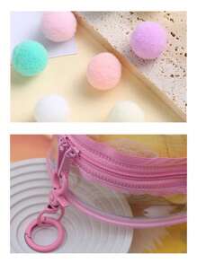 1 pieza Bolsa de almacenamiento de muñeca de peluche - Funda protectora contra el polvo de PVC transparente de 15 cm, adecuada para accesorios de fiesta sentada de segunda generación, expositor de muñeca de caja ciega, almacenamiento de muñeca Kpop, portador de muñeca anime, excelente para viajes al aire libre (muñeca no incluida), mochila de color de peluche aleatorio para la escuela