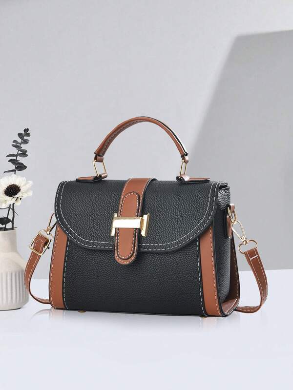 Sac à épaule léger et contrastant pour femmes, à la mode. Sac à main pour femmes, convenant aux filles, dames, nouveaux arrivants sur le lieu de travail. Très adapté pour le travail, les déplacements professionnels, les trajets quotidiens et les sorties