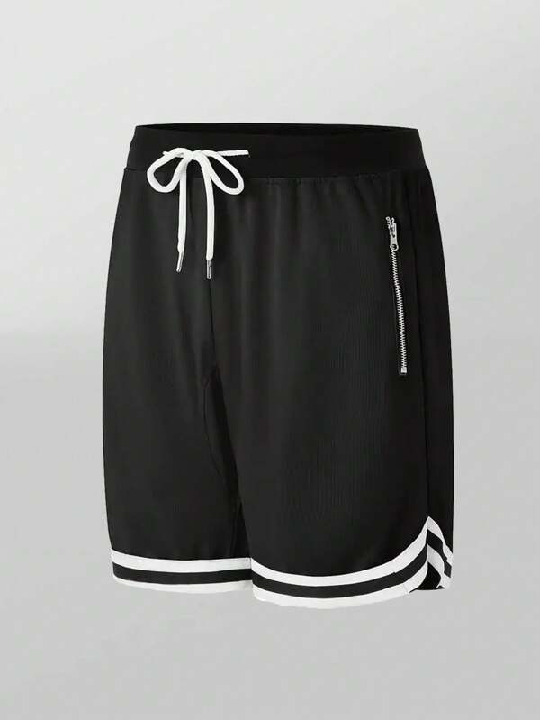 Pantalones cortos de playa calientes para hombre, pantalones cortos deportivos en blanco, joggers de playa, pantalones cortos de malla de verano para hombre, pantalones cortos de sudor con bolsillos