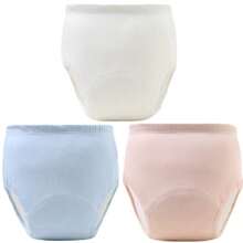 6件柔软训练裤，透气可洗幼儿训练裤，四季皆宜，混色，送给男宝宝和女宝宝的理想礼物，针织面料，防漏，布尿布替代品