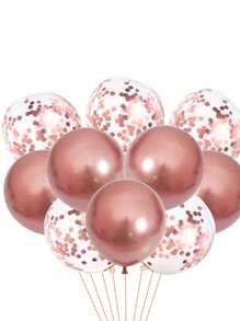 20 pezzi Set di palloncini metallici con paillettes, decorazioni per feste di compleanno e matrimoni