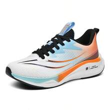 New Breathable & Durable Unisex Outdoor Sports Sneakers, Lightweight Cushioned Rebound Competitive Running Shoes For Students And Adults - Orange - View 7