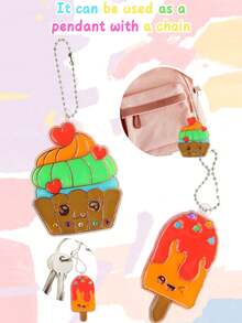 12 件 DIY 水晶泥画套装 | 免烤填充彩绘颜料 + 创意艺术礼物 | 青少年涂色玩具 | 精美图案涂色画 | 背包/钥匙扣装饰