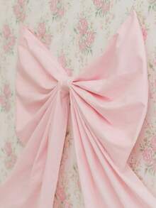 Guirnalda con gran lazo de cinta, guirnalda decorativa con gran lazo pomposo para colgar en pared como decoración para fiesta de soltera, cumpleaños, baby shower, boda, despedida de soltera