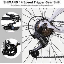 WEIZE Road Bike, 700C Wheel City, 14 Speed Drop Bar, Racing Adult Bike With Caliper Brakes, High-Carbon Steel Hybrid Bikes, Urban Adult Men And Women - White - View 11