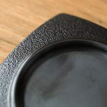 1 件日式竹编隔热黑色塑料杯垫和杯架套装，高端茶道配件 - 适用于厨房、餐厅、接待室、办公室、家居装饰 - 彩色 - 查看 7