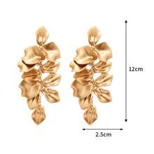 1 Par de Elegantes Aretes con Flecos y Estampado Floral para Mujeres, Adecuados para Vacaciones, Cumpleaños, Citas, Fiestas, Bodas y Accesorios de Viaje