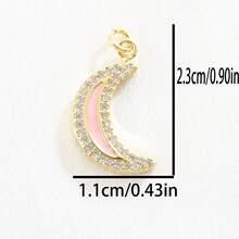 1 件铜合金猫、狗、独角兽吊坠 DIY 配件，可制作手链、项链、耳环、饰物、钥匙扣，适合儿童节、万圣节、情人节、珠宝制作、工艺品 - 彩色 - 查看 20