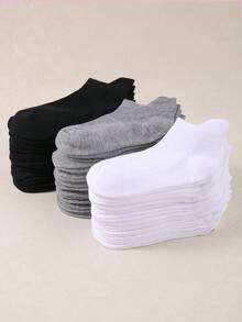 9/15/30双黑白灰儿童船袜带跟袜适合日常生活男女童运动袜防摩擦 - 彩色 - 查看 8
