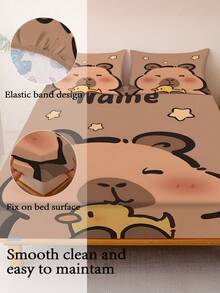 Bộ ga trải giường 3 món in hình hoạt hình Capybara cá nhân hóa, cùng với bộ chăn ga gối đệm họa tiết vịt sao thiết kế riêng, là bộ chăn ga gối cỡ Queen gồm 2 vỏ gối và 1 chăn ga gối đệm. Sản phẩm hoàn hảo để trang trí phòng, trang trí phòng ngủ, trang trí nhà cửa, vật dụng cần thiết trong ký túc xá đại học, bộ giường đơn, quà tặng sinh nhật và quà tặng cho gia đình và bạn bè. - Nhiều màu - Xem 7