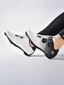 Unisex SPD Cycling Shoes, Suitable For Peloton Indoor Cycling And Outdoor Biking, Compatible With Cleats, Non-Slip And Durable, Lightweight And Comfortable - White - View 6