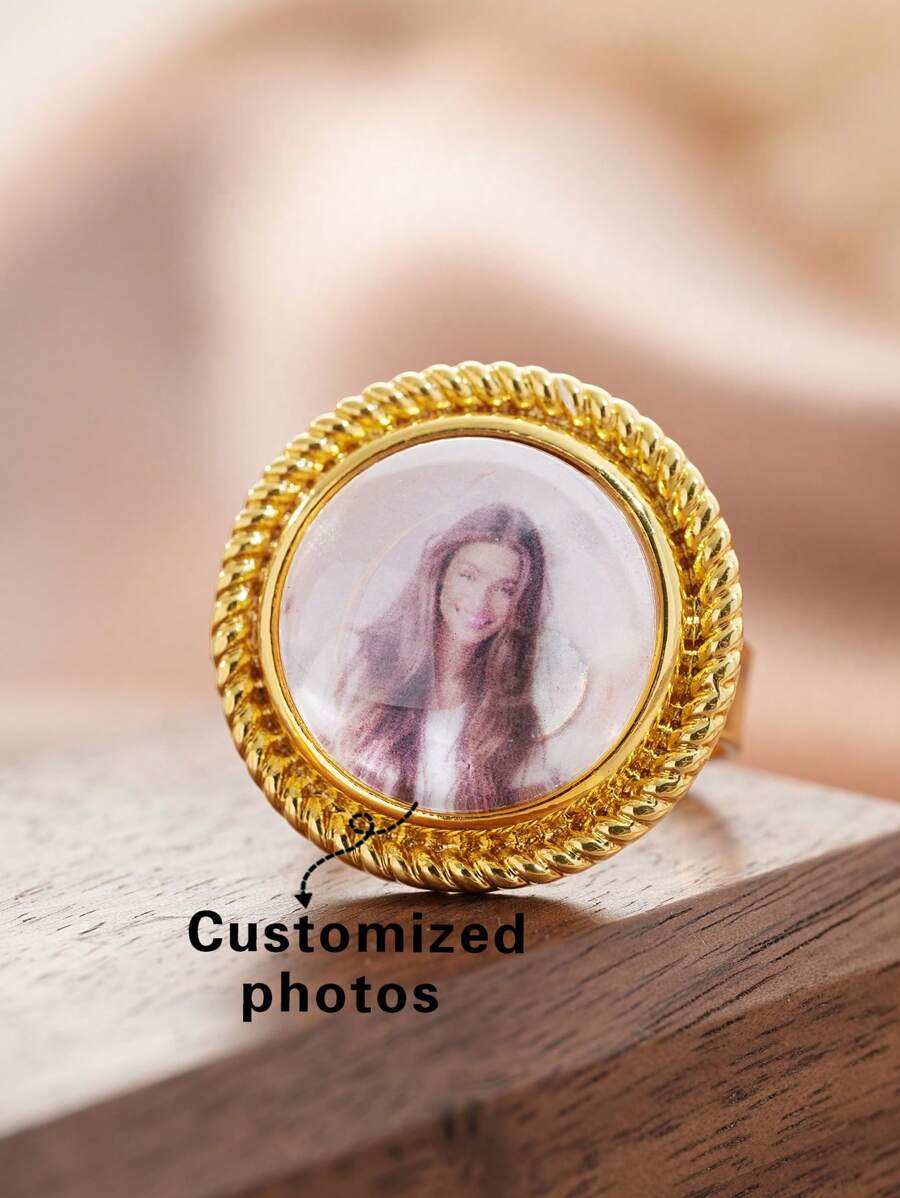 Customized Gold Personalized Pattern Ring, Bohemian Style Ring, Fashion Accessory, Elegant And Modest, Best Gift For Friends, Family, Lover, Yourself, Kids, Birthday, Anniversary, Holiday, Wedding, Travel, Party